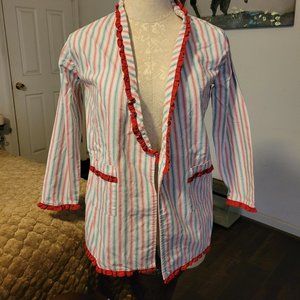 EUC Eliza James Stripe Ruffle Jacket